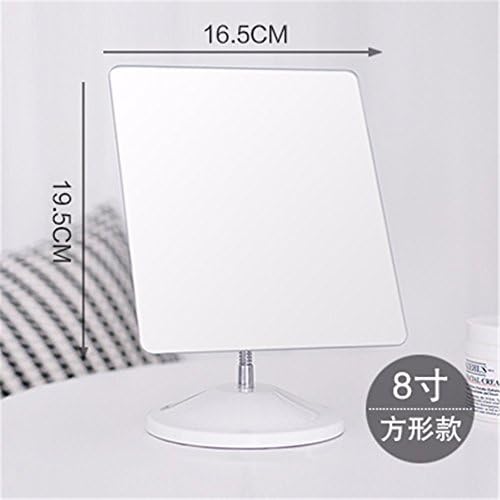 Beauty Mirror Makeup Mirror Magnification Vanity Cosmetic Mirrors Shaving Mirror Desktop Make-up Mirror Rotable HD Dressing Mirror Princess Beauty Mirror,8-inch Square 16.5×19.5cm