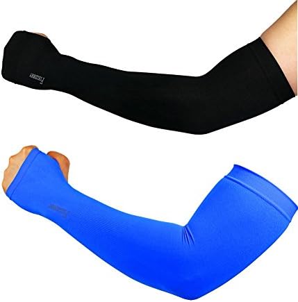 Compression Arm Sleeves Sun Block UV Protection Cooler Band Driving Cycling Runing Fising Golfing Hiking Hand Cover 2 Pair