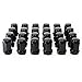 WheelGuard 1957BK, Bulge Acorn Lug Nut, 12mm-1.5, 3/4