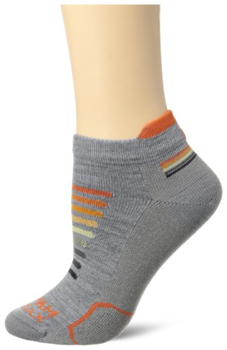 Wigwam Women's Ironman Spectrum Pro Low Cut Merino Wool Running Sock, Grey, Medium