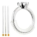 Invisible Ring Size Adjuster for Loose Rings, 16pcs Premium Ring Sizer Resizer with 3 Sizes, Clear Jewelry Guard Spacers Fittter Fit Almost Any Rings