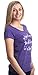 Ann Arbor T-shirt Co. Never Too Old to Play in Dirt | Funny Gardener Gardening V-Neck T-Shirt for Women - Heather Purple, Large