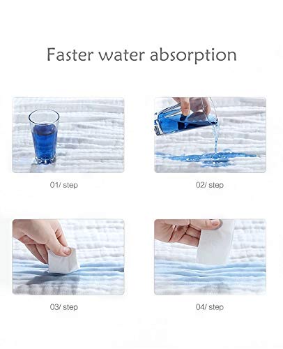 Organic Muslin Baby Towel Cotton Gauze Super Soft Baby Bath Towels 6 Layers Infant Towels Newborn Blanket Suitable for Baby\'s Delicate Skin 40 x 40inches White by Mom\'s Love