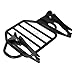 XFMT Motorcycle King Detachable Two-Up Luggage Rack for Harley Touring Road King Street Glide Road Glide Electra Glide 2009-Later, Gloss Black
