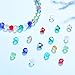SROMAY 1000Pcs 4mm Bicone Crystal Glass Beads for Jewelry Making Assorted AB Color Faceted Spacer Beads with Container Box