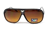A21bb-vp Style Vault Flat Top Turbo Aviator Sunglasses