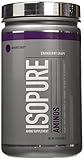 Isopure Amino Supplement, with BCAAs, Essential Amino Acids and L-Theanine, Flavor: Cranberry Grape, 30 Servings