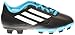 adidas Performance Conquisto Firm-Ground J Soccer Cleat ,Black/White/Solar Blue,4 M US Big Kid