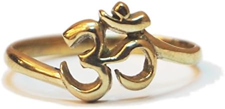 Backmetal Brass Budhist Ohm Symbol - Size 8