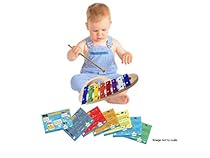 D'Luca 8 Notes Rainbow Xylophone Glockenspiels with Music Cards
