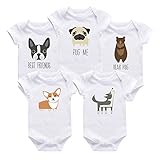 Baby Girls Boys Bodysuit Animal Print Ruffle Clothes summer cotton Bodysuit Jumpsuit Floral