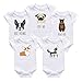 Baby Girls Boys Bodysuit Animal Print Ruffle Clothes summer cotton Bodysuit Jumpsuit Floral