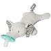Mary Meyer WubbaNub Soft Toy and Infant Pacifier, Afrique Elephant primary