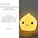 CestMall Waterdrop Silicone LED Night Light for Kids,Multicolor Nursery Cute Lamp, Battery Powered,Tap Control Touch Sensor Nightlight for Baby Children Toddler Infant (A)