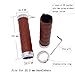 KINGOU Honey Brown Leather Handlebar Grip for Bicycle/Fixed Gear/Mountain/Folding Bike Double Lock-on Bar Grip