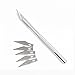 Osportfun Precision Cutter Utility and Hobby Knife, Solid Metal Pen Knife Arts & Crafts Including 70 Premium Grade Blades – Professional Razor Sharp Knives for Art, Hobby, Scrapbooking, Stencil
