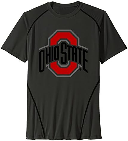 Ohio State Football Men's Sport Quick Dry Short Sleeves 100% Polyester T-Shirt Black US Size M
