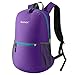 Gonex Ultra Lightweight Packable Backpack Daypack Handy Foldable Camping Outdoor Travel Cycling Backpacking(Purple)