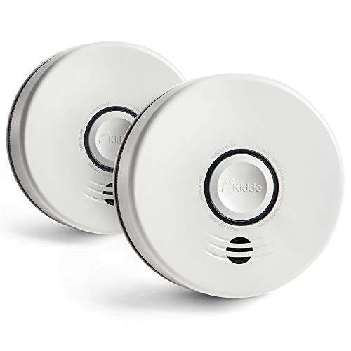 Kidde P4010DCS-W Wire-Free Interconnect Lithium Battery Powered (2-Pack) Smoke Alarm, White