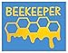EZ-STIK BeekeeperJ337 8 inch Yellow Beekeeping Sticker Decal