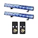 (2) American DJ Eco UV Bar 50 IR Ultraviolet LED Black Light Fixtures w/ Remotes