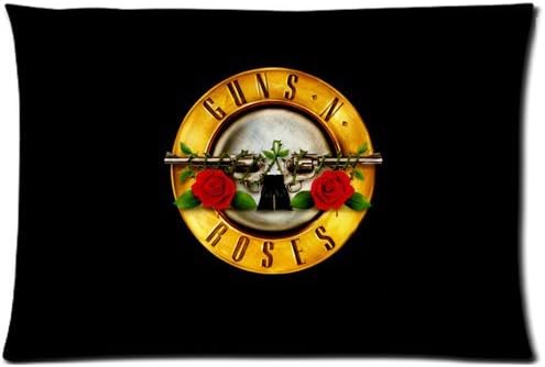 Guns N' Roses Logo Custom Zippered Pillow Cases 20x30 (Twin sides)