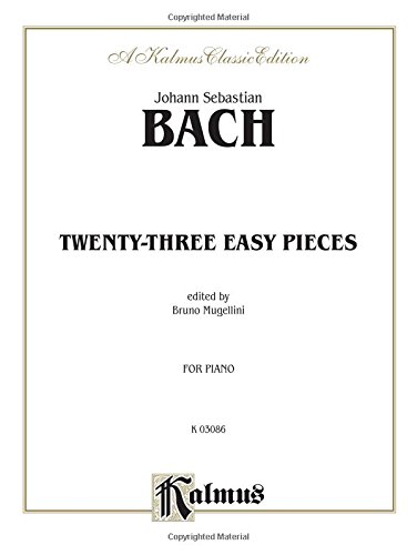 Bach (edited by Mugellini) / 23 Easy Pieces (For Piano)