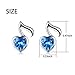 925 Sterling Silver Music Note Heart Stud Earrings for Women