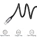 iPhone Charger, ASUMI Lightning to USB Cable (3ft 6ft 10ft) Extra Long Nylon Braided High Speed Charging Cord Data Syncing Cord Phones Connector of iPhone X/8/7/6/6S/Plus/5/5S/5C/ES/iPad (Gray)