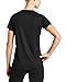 Mission Women's VaporActive Alpha Short Sleeve V-Neck T-Shirt, Moonless Night, Medium