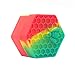 YHSWE 1 Rasta Silicone Honeybee Container 26ml Non Stick Hexagon Jar Multi Use Storage Box