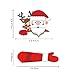 Meitinalife Christmas Santa and Reindeer Waving Wiper Decal for Rear Window 3D Cartoon Festive Car Sticker Vinyl Decal for Vehicle Rear Wipers Xmas Decoration