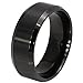 SAINTHERO Mens Womens Wedding Bands Classic 8MM Titanium Steel Promise Rings for Him High Polish Comfort Fit Size 5-15