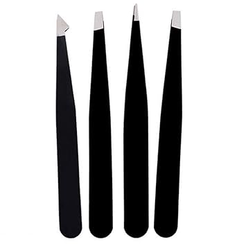 Amazon Com Tweezers Set 4 Piece Stainless Steel Tweezer