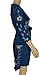 Farktop Women Sexy Short Sleeve BF Style Ripped Distressed Hole Party Clubwear Denim Dress Blue XXL