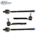 DLZ 4 Pcs Front Suspension Kit-2 Inner 2 Outer Tie Rod End Compatible with Suzuki Grand Vitara 1999 2000 2001 2002 2003 2004 2005, Suzuki XL-7 2002 2003 2004 2005 2006 ES800426 ES800427 EV467