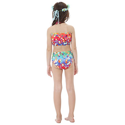image for GALLDEALS Mermaid for Swimming Girls Swimsuit Princess Bikini Set Bath
