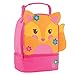Stephen Joseph Girls Sidekick Fox Backpack and Lunch Pal with Flower Zipper Pull