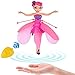 Flying Fairy Doll Girl Infrared Sensor Control Remote Control Child Toy Flying Princess Doll (Pink)