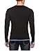 Hotouch Mens Henley T-Shirts with Long Sleeve Black L