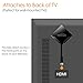CaseBot Wall Mount Bracket Holder by Fintie for All-New Fire TV 4K (2017 Edition), Black