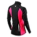 TCA Women's Winter Run Half-Zip Long Sleeve Running Top - Black/Pink, Medium