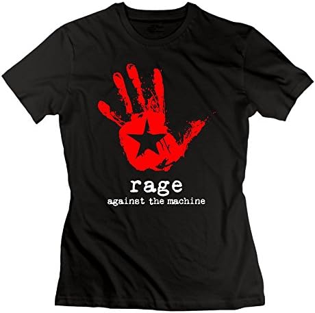 JudeB Womens Rage Against The Machine Funny Tee Black L