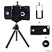 CamKix Lens Kit Compatible with Apple iPhone 8 and iPhone 7-12x Telephoto Lens, Fisheye Lens, Macro Lens, Wide Angle Lens, Tripod, Phone Holder, Lens Holder Ring, Hard Case, Bag and Cleaning Cloth