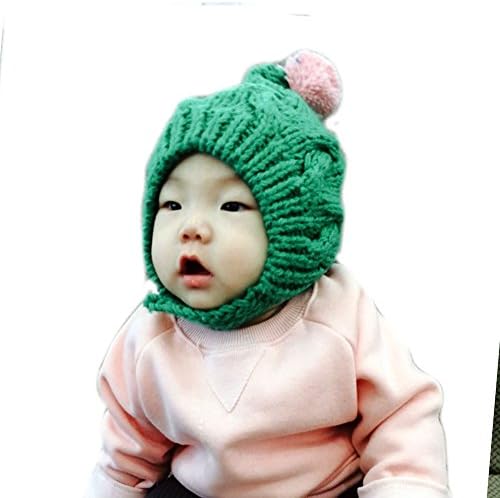 JJNINE Warm Cute Baby Toddler Kid's Fall Winter Earflap Bonnet Beanie Hat Green