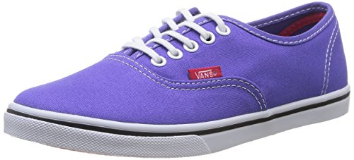 Vans Unisex Authentic Lo Pro (Pop) Purple Iris/Rose Red Skate Shoe 6.5 Men US/8 Women US