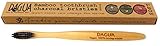 DAGUA Eco-friendly Bamboo Toothbrush with Charcoal Bristles BPA-free in ecofriendly packing (soft bristles - 1 count)