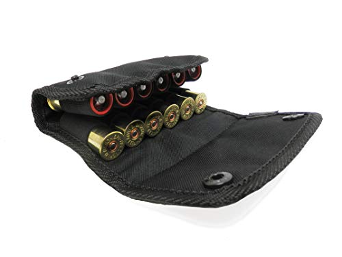 PetriStor Shooter's Pouch Nylon Ammo Cartridge Belt Holder Shotgun 12 16 Gauge Shotshell Carrier Hunting Accessories (Black)