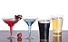 Party Essentials Hard Plastic Two Piece 8-Ounce Martini Glasses, Clear, 10 Count