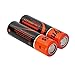 Wyness 2PCS Flat Top Vape 18650 Rechargeable 3.7V 2500mAh Batteries(2 PCS)